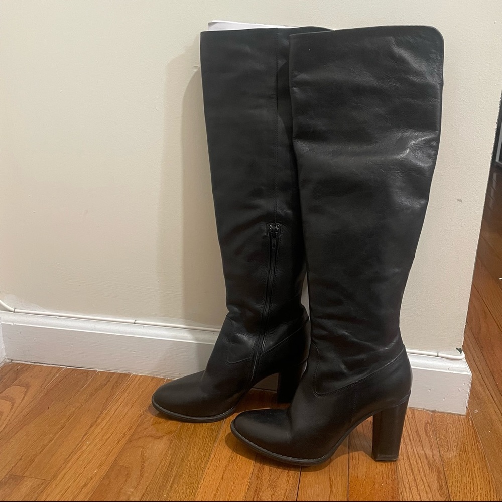 Knee high black boots